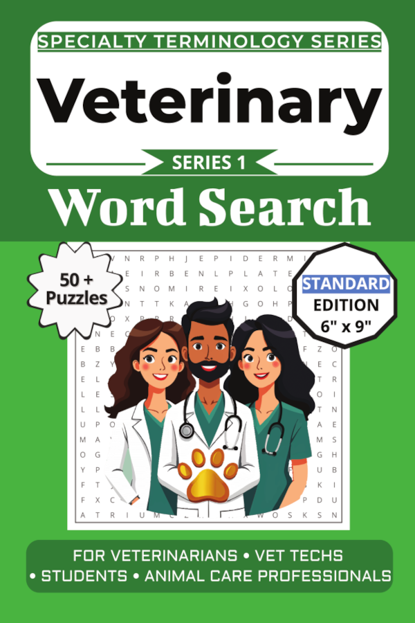 The Ultimate Veterinary Terminology Word Search cover