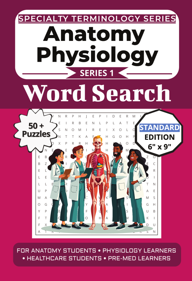 The Ultimate Anatomy Physiology Terminology Word Search cover
