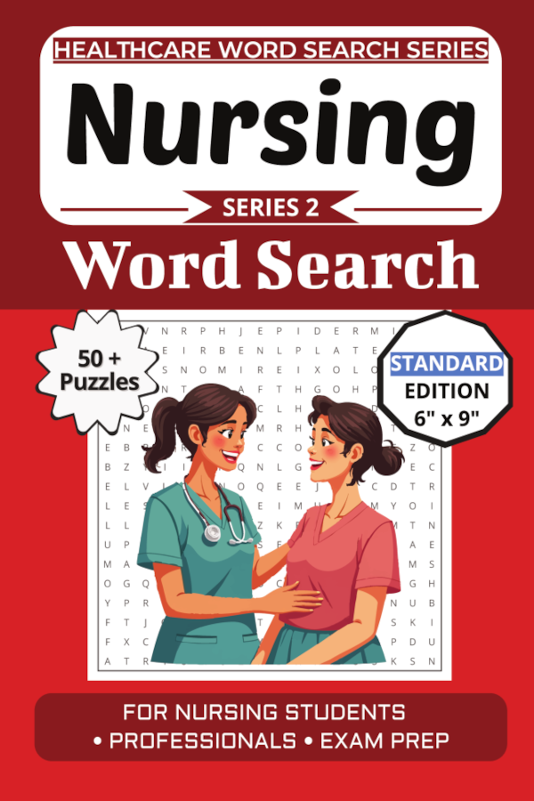 Nursing Word Search Puzzle Book cover