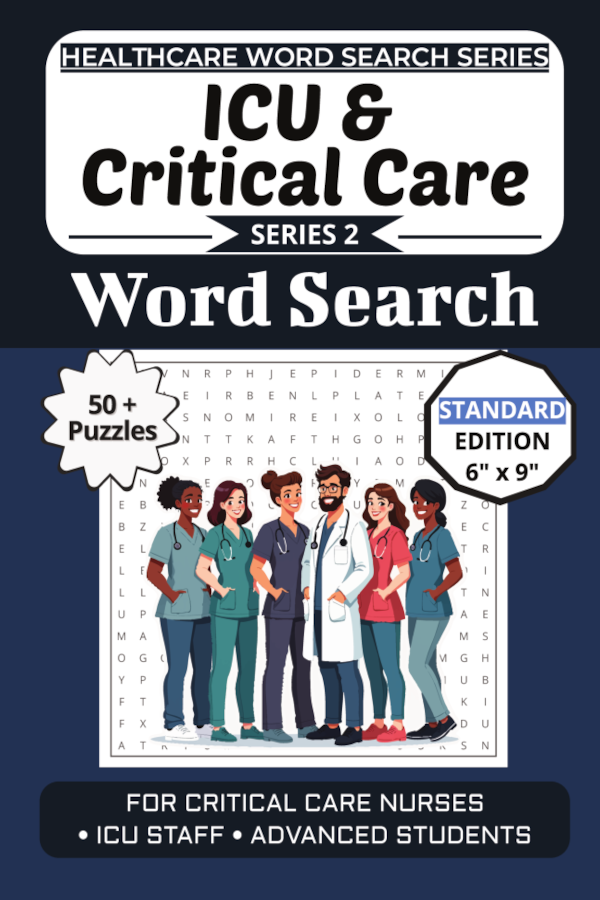 ICU & Critical Care Word Search Puzzle Book cover