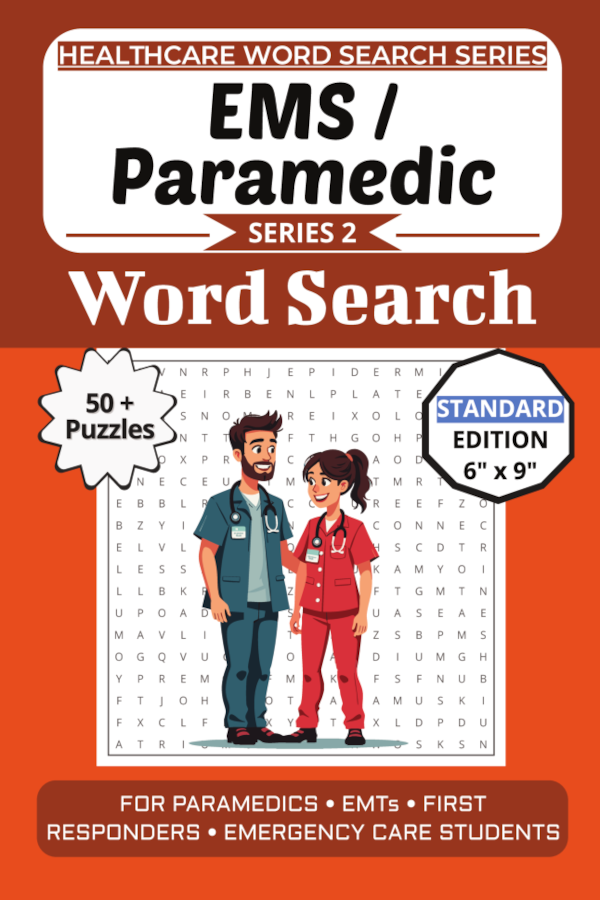 Paramedic & EMS Word Search Puzzle Book cover